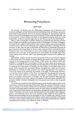 Boonsanong Punyodyana