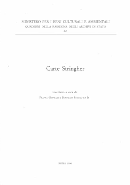 Carte Stringher