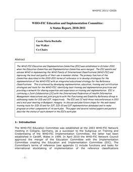 Whofic2011eicstatusreport20