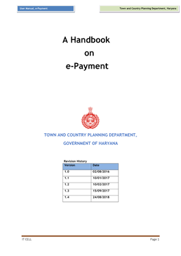 A Handbook on E-Payment