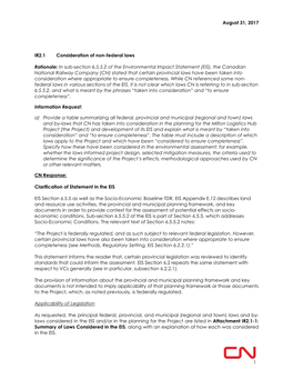 In Sub-Section 6.5.5.2 of the Environmental Impact Statemen