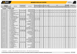 Midweek Regular Coupon 10/08/2020 08:59 1 / 3