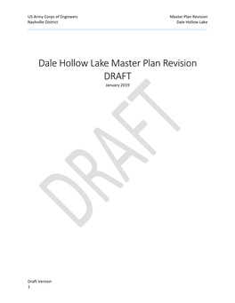 Draft Dale Hollow Lake Master Plan