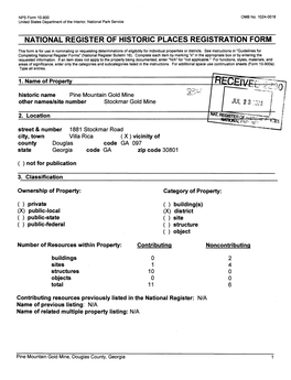 National Register of Historic Places Registration Form