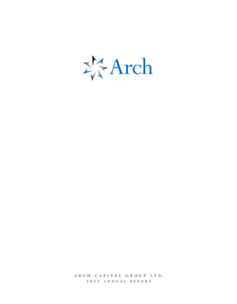 Arch Capital Group Ltd. 2015 Annual Report