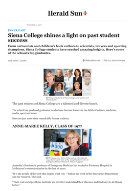 Siena College Shines a Light on Past Student Success