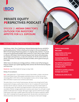 Private Equity Perspectives Podcast