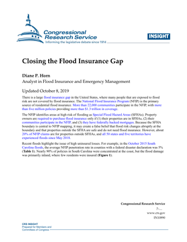 Closing the Flood Insurance Gap