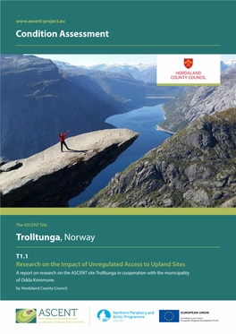 Condition Assessment Trolltunga, Norway