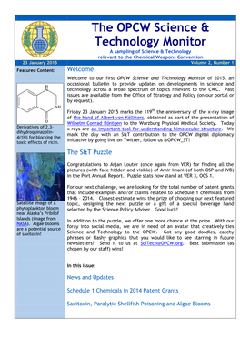 The OPCW Science & Technology Monitor