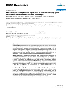 BMC Genomics Biomed Central