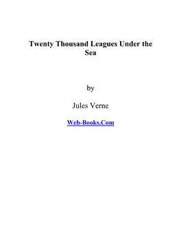 Twenty Thousand Leagues Under the Sea by Jules Verne