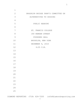 DIAMOND REPORTING (718) 624-7200 Info@Diamondreporting.Com 1 2