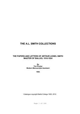 The A.L. Smith Collections