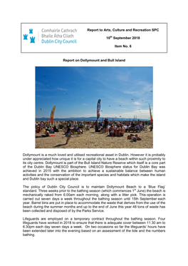 Report on Dollymount/Bull Island