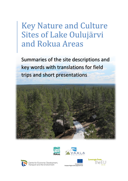 Key Nature and Culture Sites of Lake Oulujärvi and Rokua Areas