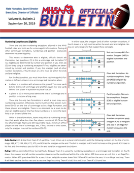 Volume II, Bulletin 2 September 20, 2019