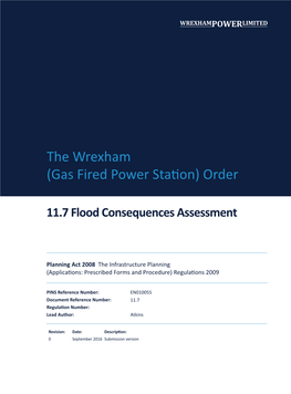The Wrexham (Gas Fired Power Station) Order