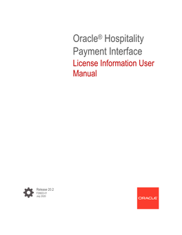 Licensing Information User Manual