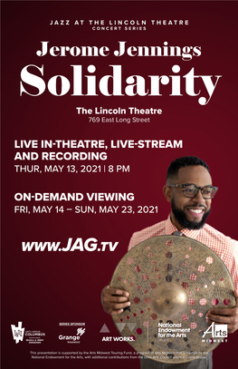 Jerome Jennings Solidarity the Lincoln Theatre 769 East Long Street