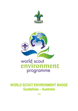 WORLD SCOUT ENVIRONMENT BADGE Guidelines – Australia