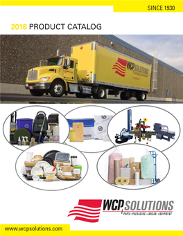 2018 Product Catalog