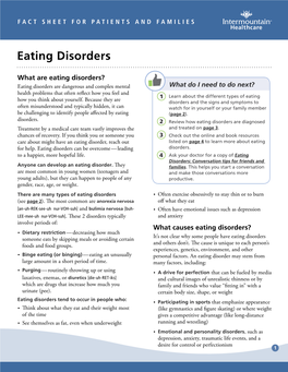 Eating Disorders Fact Sheet