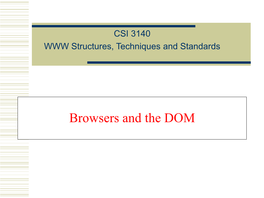 Chapter 5 Host Objects: Browsers and The