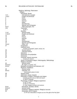 Library of Congress Classification