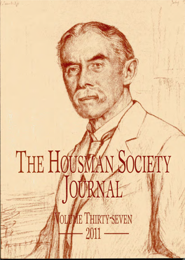 The Housman Society Journal Vol.37 (Dec 2011)