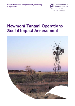 Newmont Tanami Operations | Social Impact Assessment I