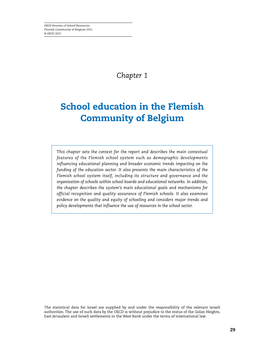 School Education in the Flemish Community of Belgium