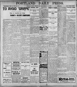 Portland Daily Press: January 10, 1899