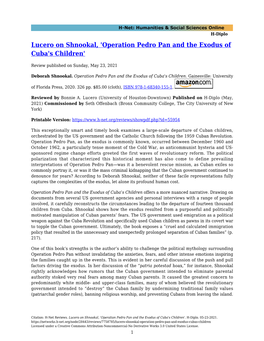 'Operation Pedro Pan and the Exodus of Cuba's Children'