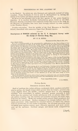 Proceedings of the Academy of Natural Sciences of Philadelphia