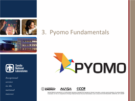 3. Pyomo Fundamentals John D