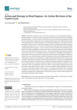 Action and Entropy in Heat Engines: an Action Revision of the Carnot Cycle