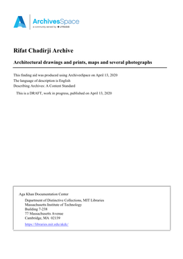Rifat Chadirji Archive