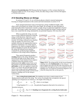 Section 21-9: Standing Waves on Strings