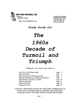 60S TNT Study Guide