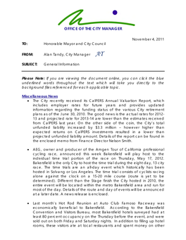 General Information Memo 11.04.11