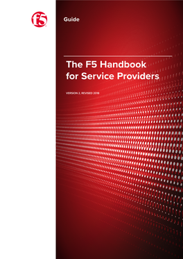 The F5 Handbook for Service Providers