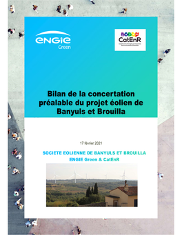 Bilan De La Concertation Préalable Du Projet Éolien De Banyuls Et Brouilla