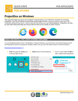 Download PDF File Accessing Projectdox on Windows Computers