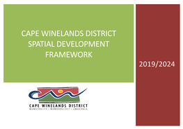 Cape Winelands District Spatial Development