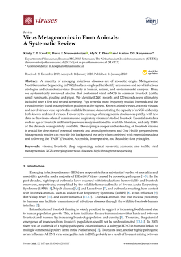 Virus Metagenomics in Farm Animals: a Systematic Review