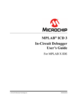 MPLAB ICD 3 User's Guide