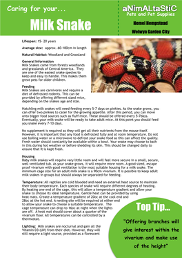 Milk Snake Caresheet-3