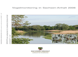 Vogelmonitoring in Sachsen-Anhalt 2006 BERICHTE BERICHTE Sachsen-Anhalt Umweltschutz Für Landesamtes Des SONDERHEFT 2007 2