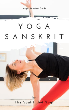 Yoga Sanskrit Guide